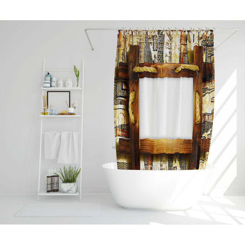 Styrkar Polyester Shower Curtain Set, 168cm H x 168cm W