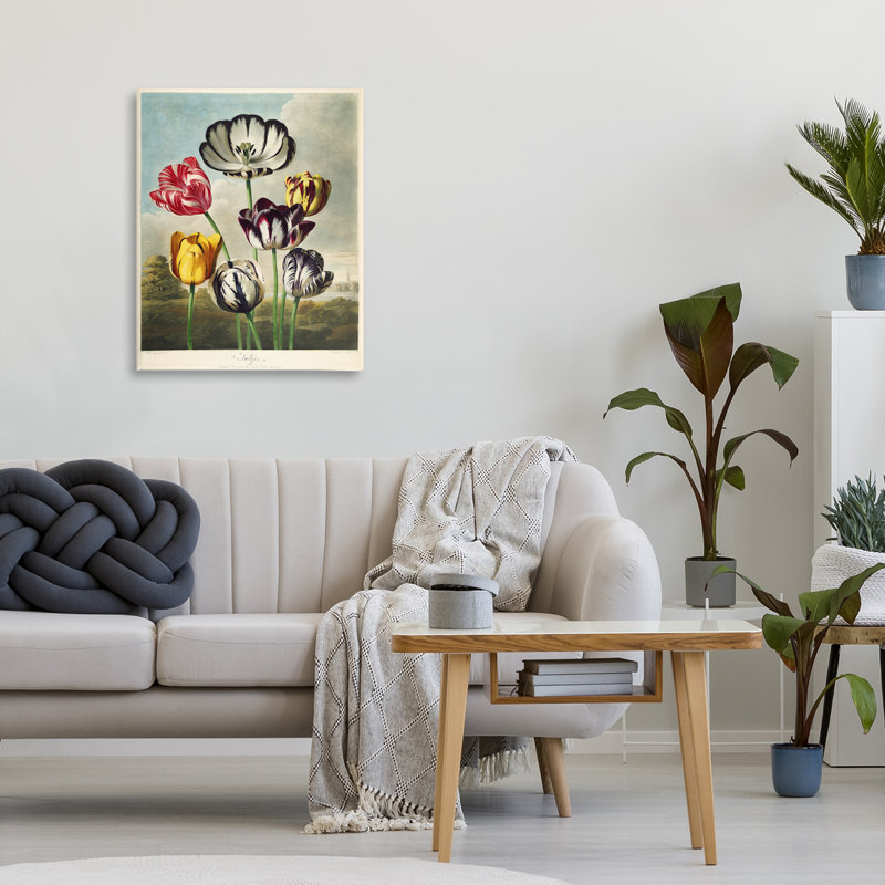 Tulipes du temple, conception de la collection Print, H 20 po x l 16 po
