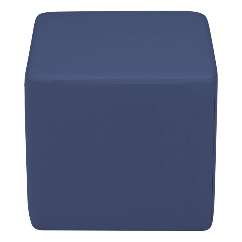 Pro Series Upholstered Square Ottoman 18" Height, Navy