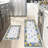 Lemon Tile Border, 2 Pcs Non Slip Kitchen Mats