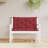 Garden Bench Cushion Set of 2 Wine Red Oxford Fabric Medium Outdoor Bench Cushions-1921456681-1921456704