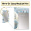 Scandinavian Winter Landscape - Miroir mural décoratif floral, miroir chalet, art en métal imprimé-325523961