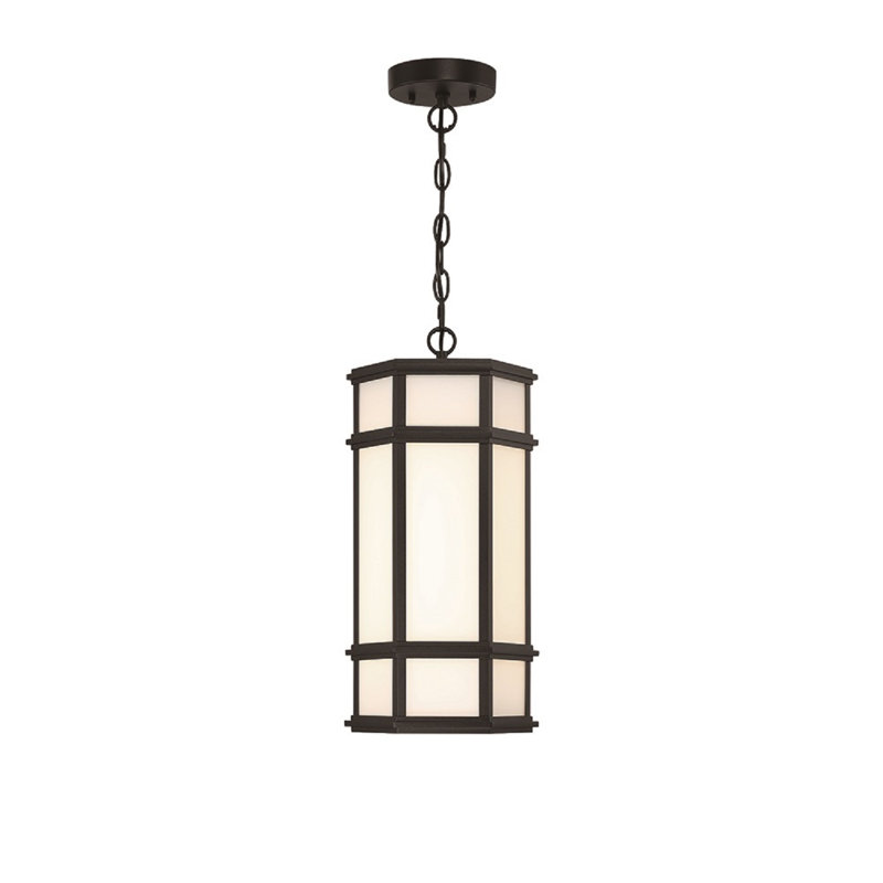 Monte LED Outdoor Pendant Light, Black