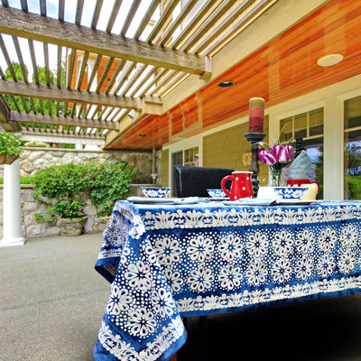 Floral Burst 100% Cotton Tablecloth Collection