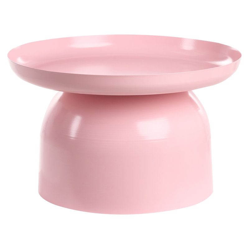 Pedestal Coffee Table, Pink