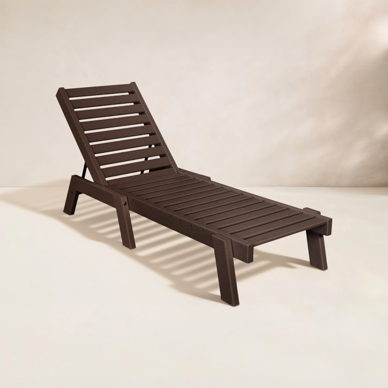 POLYWOOD Captain Chaise, Mahogany