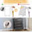 Modern 4-Drawer Dresser - Wood Chest with Gold Handles for Bedroom & Living Room-2004544740