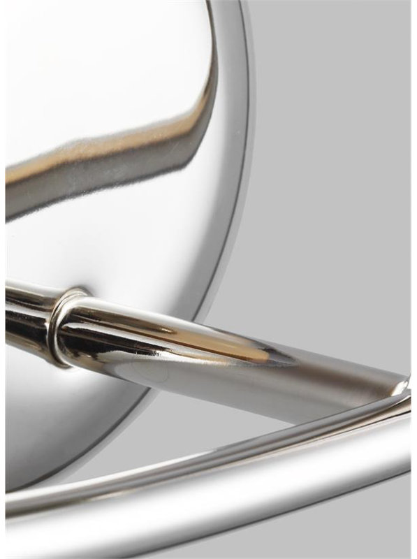 Alain 3 Light Frosted Dimmable Vanity Light, Polished Nickel