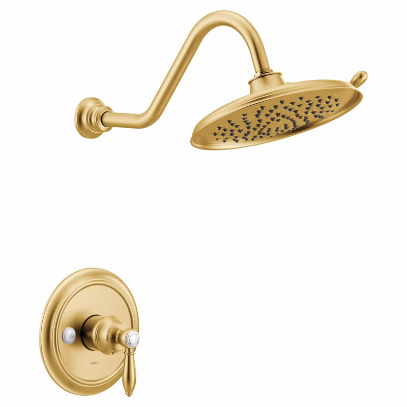 Weymouth M-CORE 3-Series 1-Handle Shower Trim Kit, Valve Required, Brushed Gold
