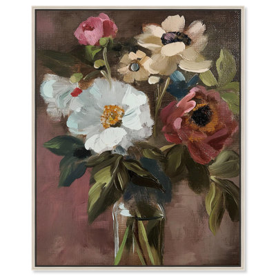 Chiaroscuro Flora I, toile de style botanique gothique par Art Remedy