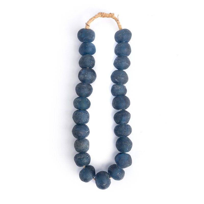 Glass Beads (Loose), 14.5" H x 5.5" W x 1.5" D, Blue