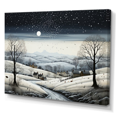 " Countryside Gray Minimalism Landscape II "
