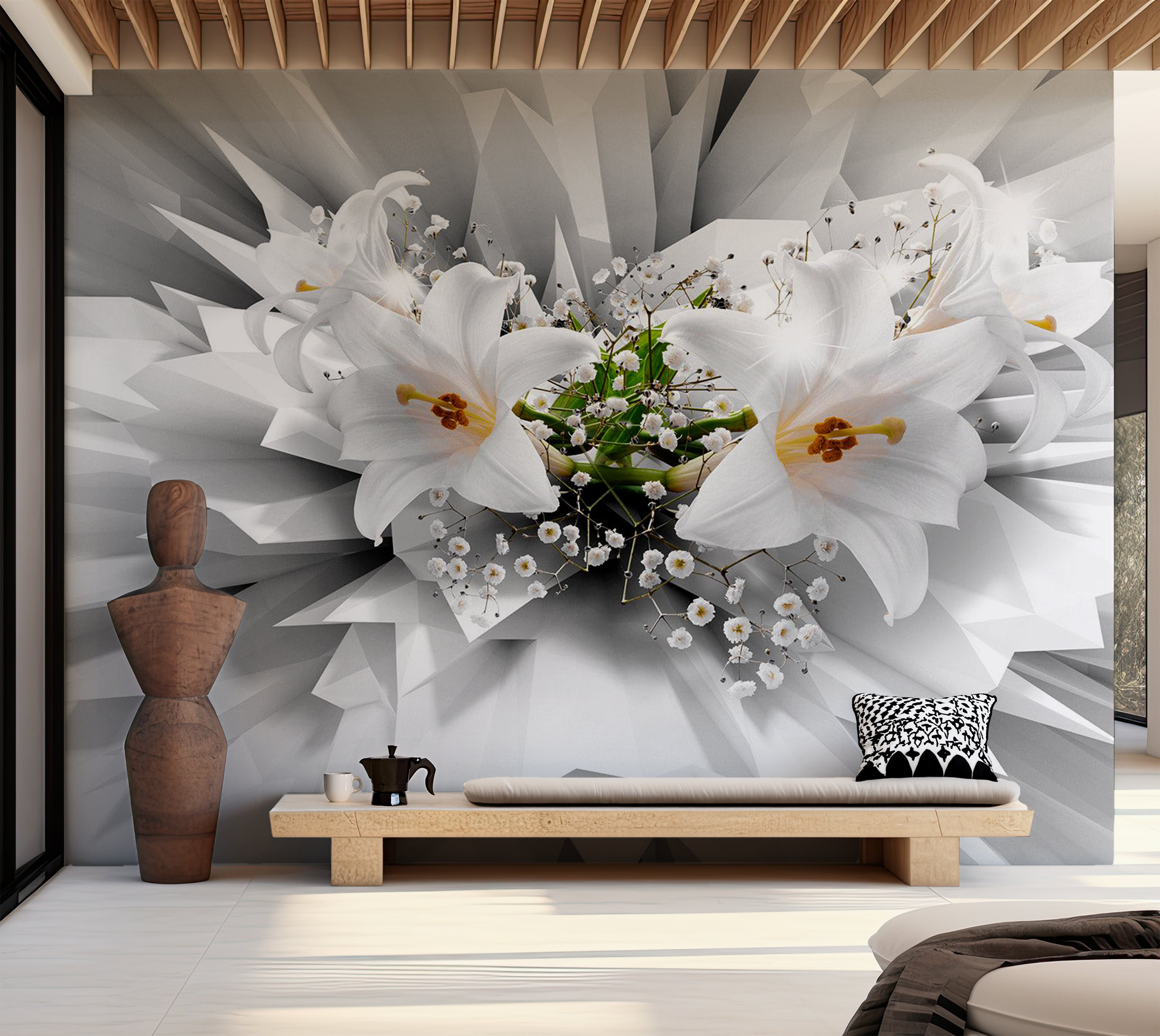 Red Barrel Studio® Floral Wallpaper Wall Mural - Floral Explosion | Wayfair