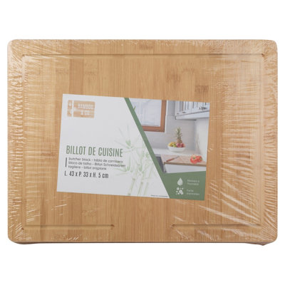 Selica Counter Edge Bamboo Butcher Block Board