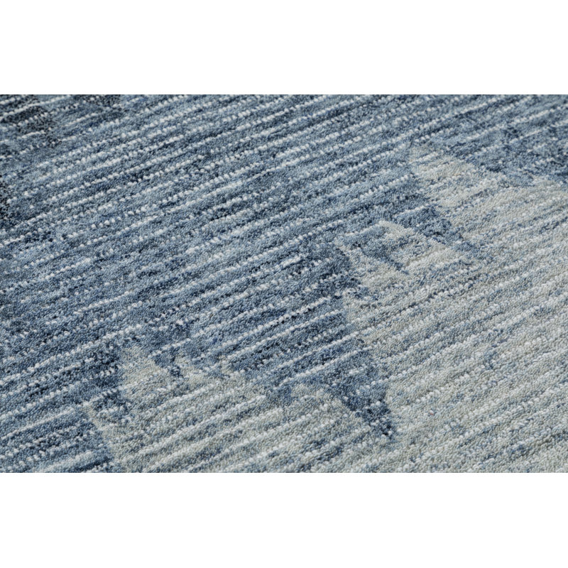 Surf Hand Tufted Area Rug in Blue, Rectangle 5' x 8'