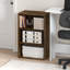 Bibliothèque ouverte à 5 niveaux, tablette, rangement, 7 x 17 x 44, blanche-115307581-139499818