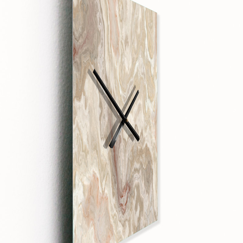 Horloge murale en onyx blanc et marbre blanc naturel, Petit