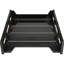 Plateau lettre, charge avant, empilable, noir Durkee