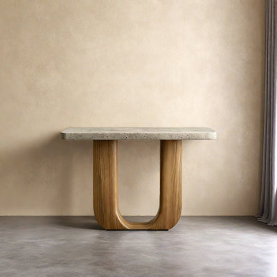 Retro Minimalist Art Console Table