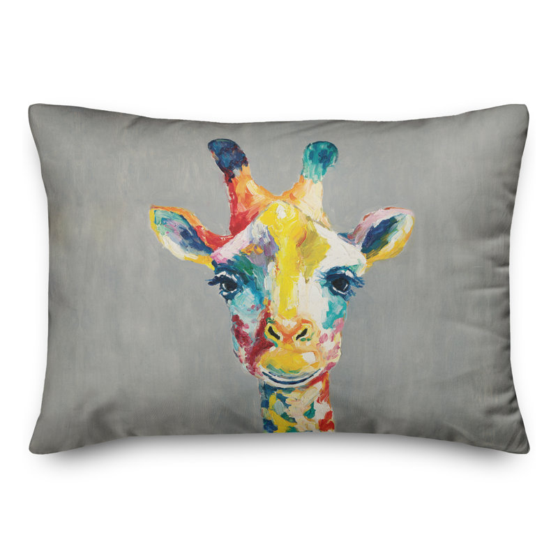 Outdoor Throw Pillow, Light Gray