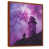 Toile avec cadre flottant brun