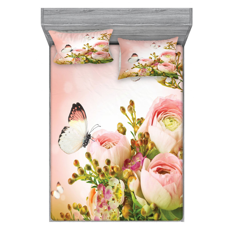 Microfiber Sheet Set, Queen Sheet Set + Fitted Sheet + 2 Pillowcases