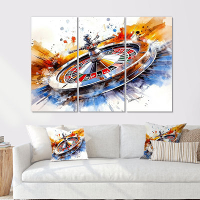Jeu de roulette de casino I - jeu d'art mural casino et jeux