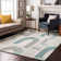 Premium Machine Washable Mehara AMF1698 Geometric Rug