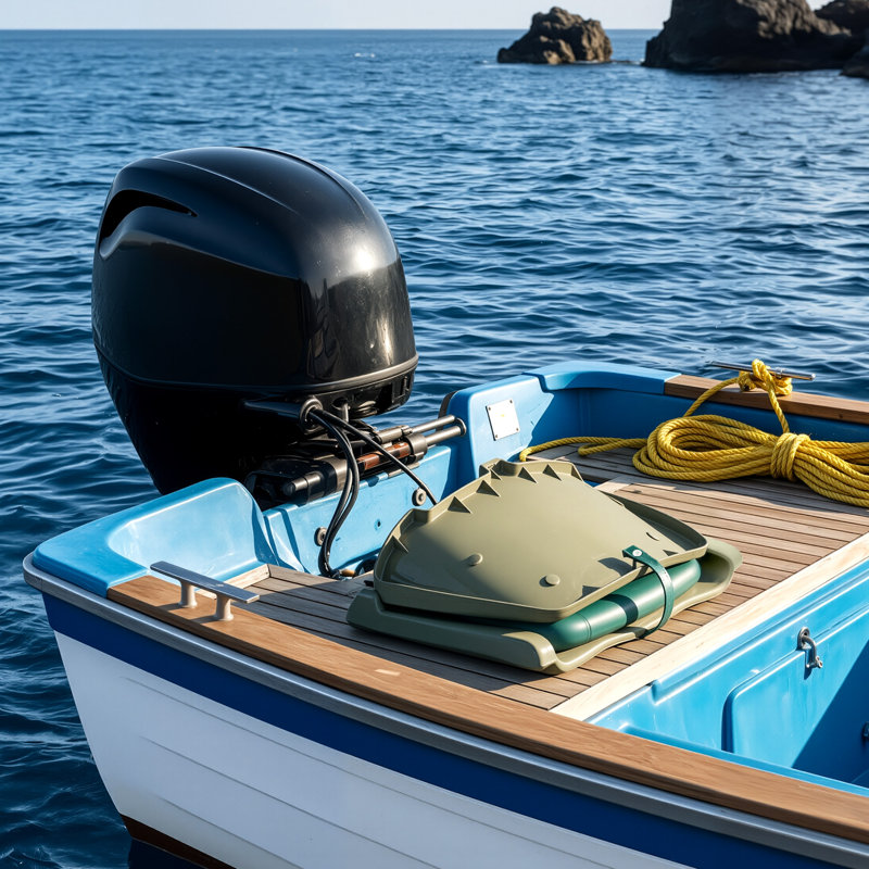 2 Pcs green Low-Back Folding Boat Seats Molded Plastic Frame with Thickened Sponge Padding All Weather Foldable Captain Chairs for Fishing Boat Speedboat Sightseeing
