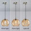 Luminaire suspendu en forme de globe à 3 lumières Charolyn Luminaire suspendu en verre pour îlot de cuisine-42081007-63556752