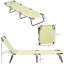 Chaise longue de piscine 2 pièces Outsunny