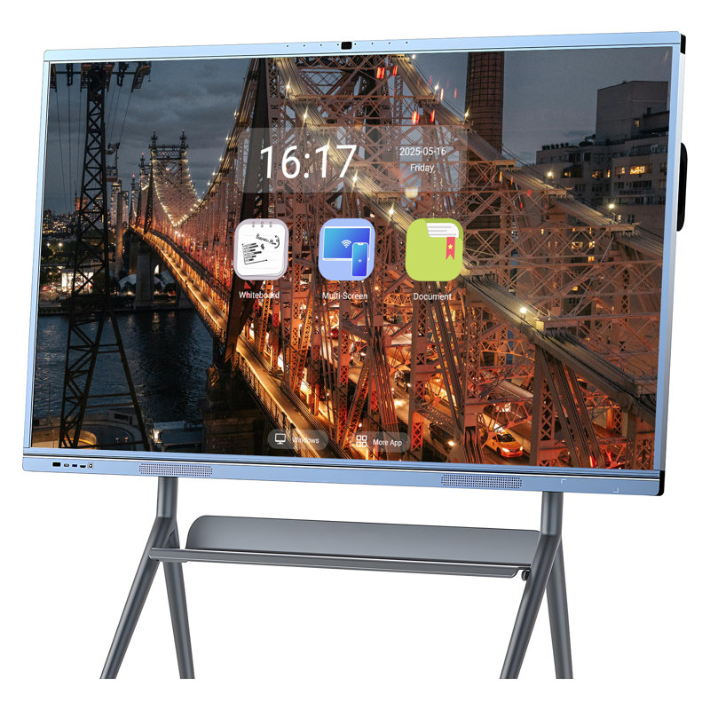 JYXCN 4K Smart Board, ordinateur tout-en-un interactif, écran tactile avec double système et partage de nuage pour la salle de classe, le bureau et les présentations?