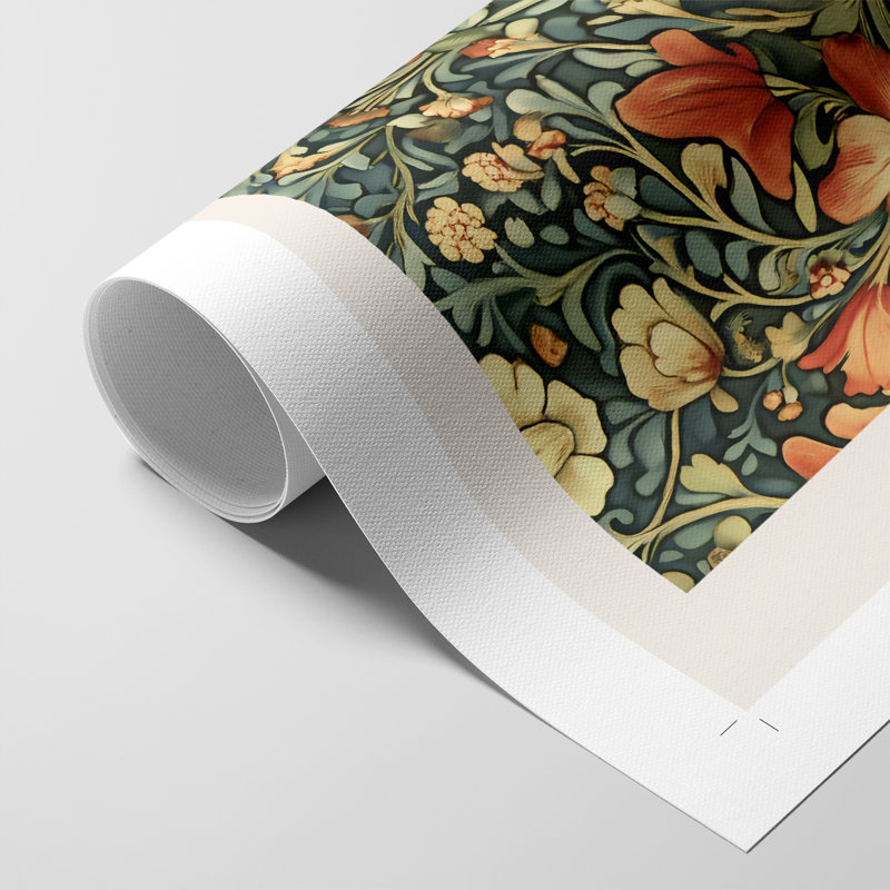 Imprimé de toile de la série CMV de William Morris - impression seulement - non encadré, H 18 po x l 12 po