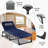 Sleeping Cots with 2 Sided Mattress & Pillow, Folding Camping Cot, Adjustable 5-Position Fold