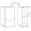 Sideboard 33.5 x 34.5 x 75 cm Engineered Wood Cabinet Kitchen Buffet-698031065