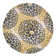 Floral Yellow/Dark Gray/Ivory Area Rug