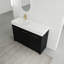 Meuble-lavabo autoportant avec lavabo en résine
