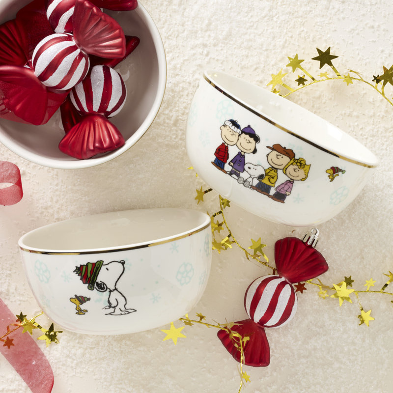Lenox Peanuts Gang All-Purpose Bowls, Set Of 4, Assorted, Service For 4
