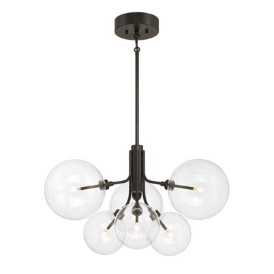 Oshri 6-Light Chandelier in Oil Rubbed Bronze