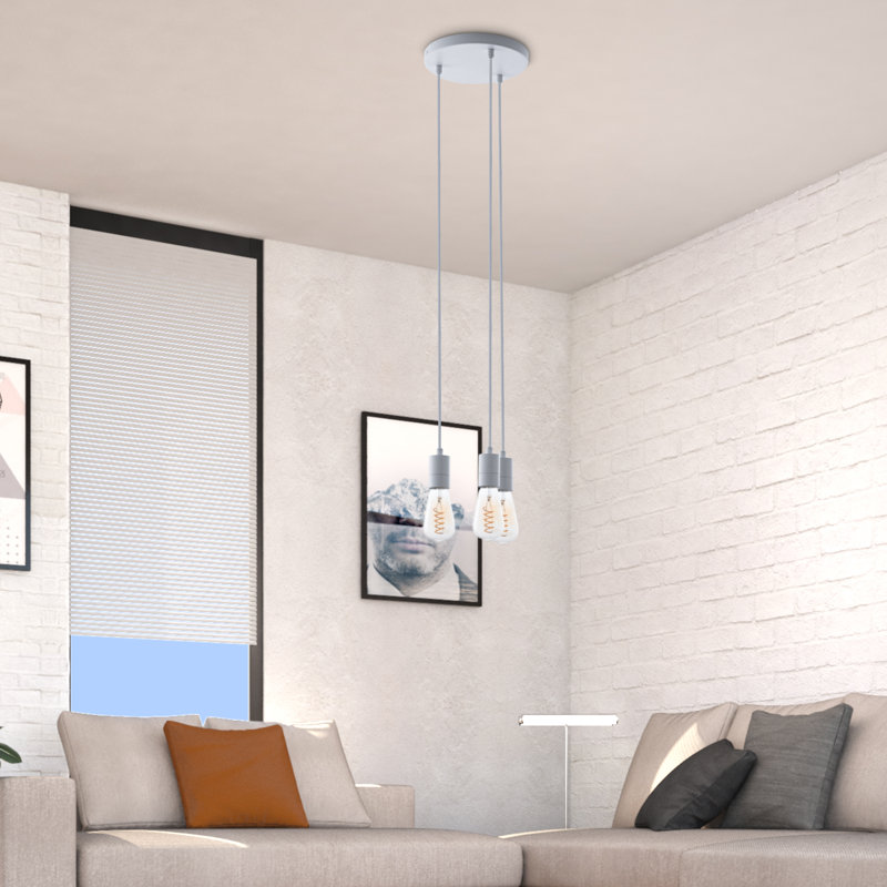 Romana 3 - Light Cluster Pendant, White