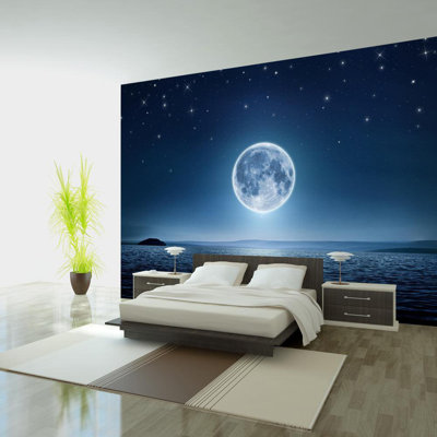 Andreau Moonlit Night Landscape Wall Mural
