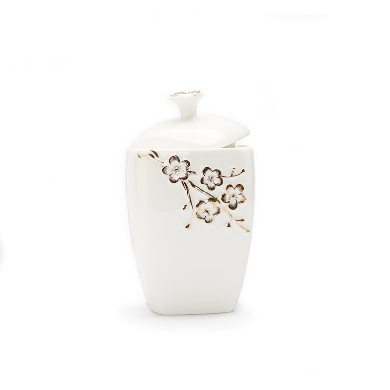 Ceramic Sugar Bowl with Lid