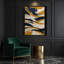 Abstrait paysage, art mural beige sur toile 93-211113805