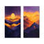 Collection Lavande Peaks At Dusk I - 2 impressions sur toile-504492273-504492272