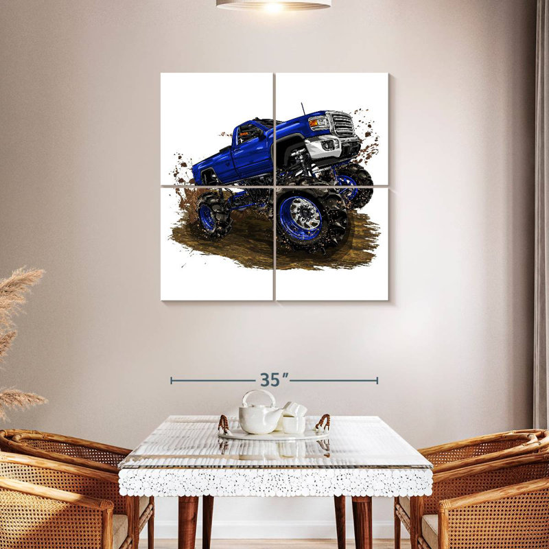 Mehar Monster Truck, 38" H x 38" W