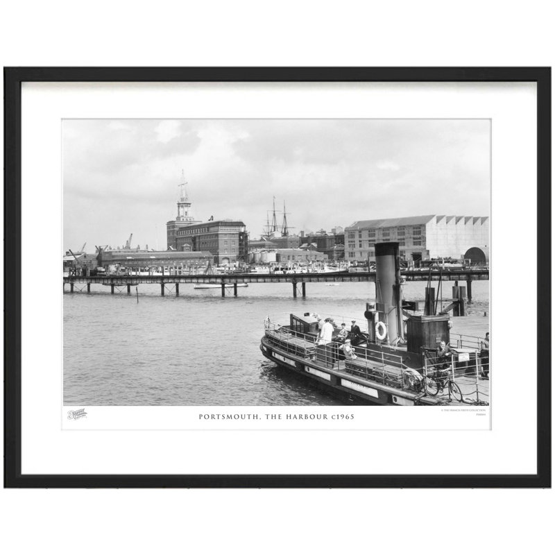 Portsmouth, The Harbour C1965 by Francis Frith - Single Picture Frame Print, 60cm H x 80cm W x 2.3cm D