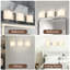 Dimmable LED Vanity Light, 3-Light Brushed Nickel Fixture with White Acrylic Shades, Modern Bathroom Lighting 48W 3000K