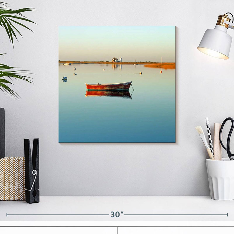 Mehar Stage Harbor Boat, 16" H x 16" W