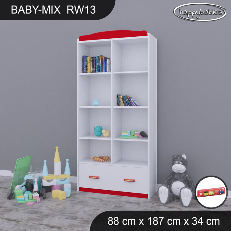 Baby Mix 187cm H X 88cm W Kids Cube, Red