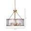 Lustre tambour 6 lumières Glenn